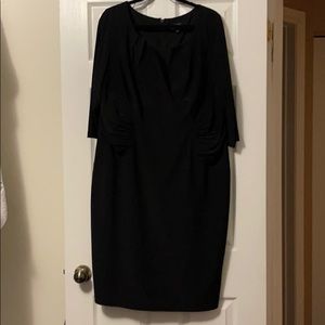 Adrianna Papell Woman Black Cocktail Dress (18W)